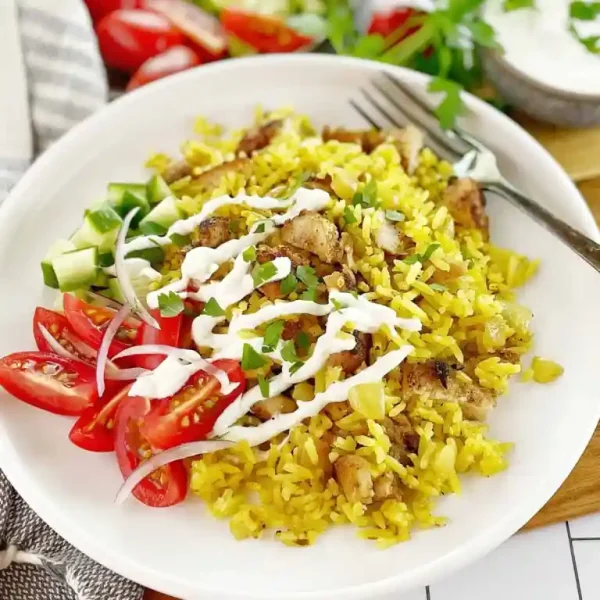 Shoarma Rice – Tasty Spiced Meat with Fluffy Rice | Happy Days Fast Food